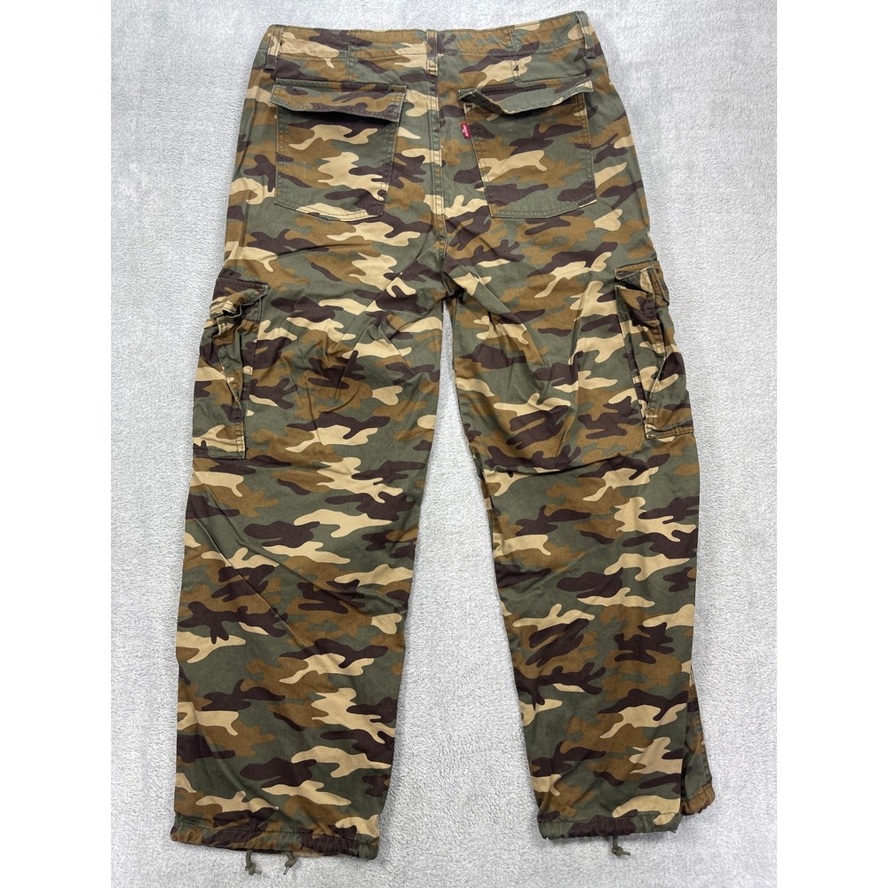 Levi's Cargo Pants Men 30 Camo '94 Baggy Straight Leg Camouflage - Picture 4 of 13